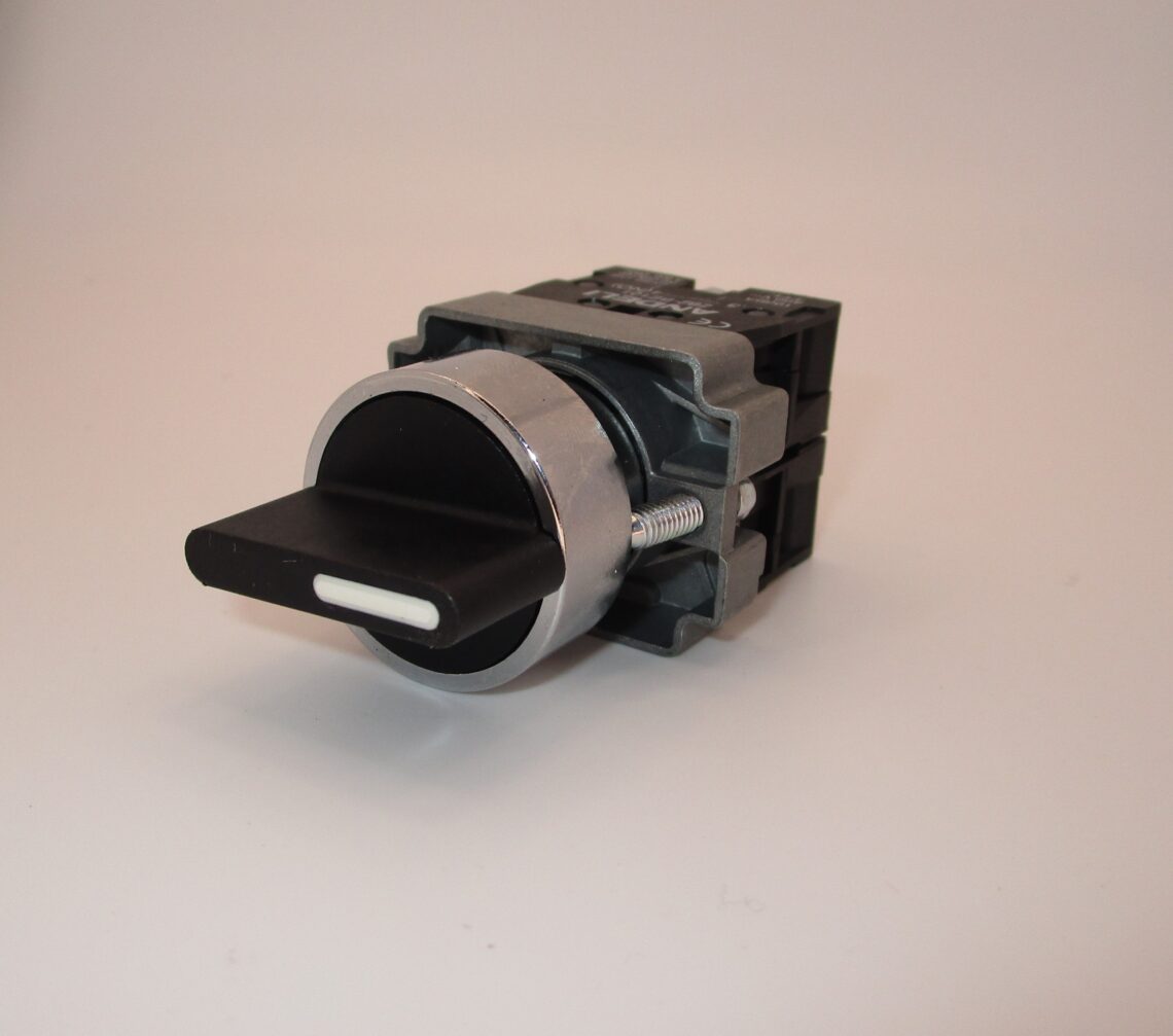 ANDELI XB2BD53 Black Selector 3 position spring return to center.