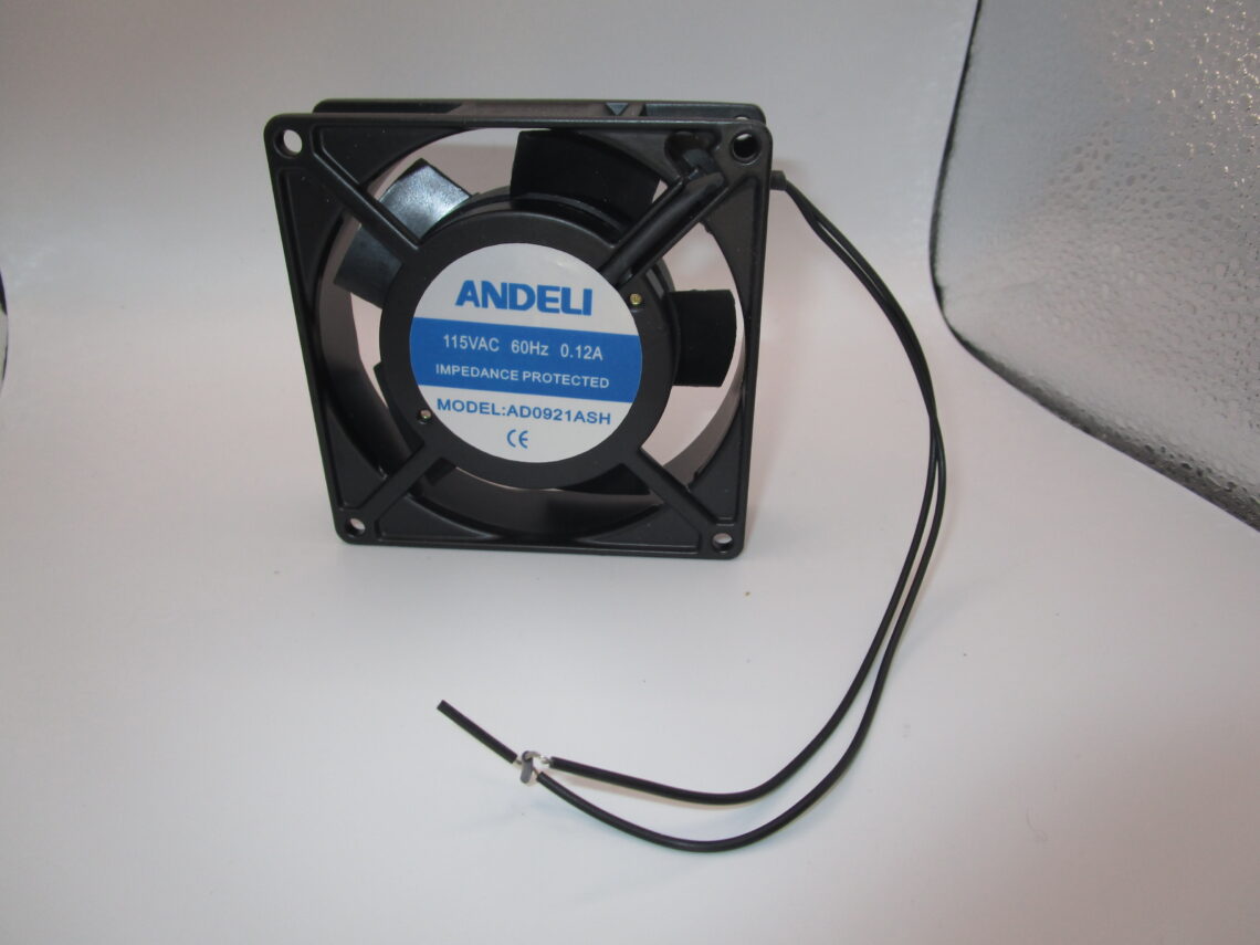 ANDELI Axial Muffin Fan 35.3 CFM Size 92x92x25 Ball Bearing 115 VAC